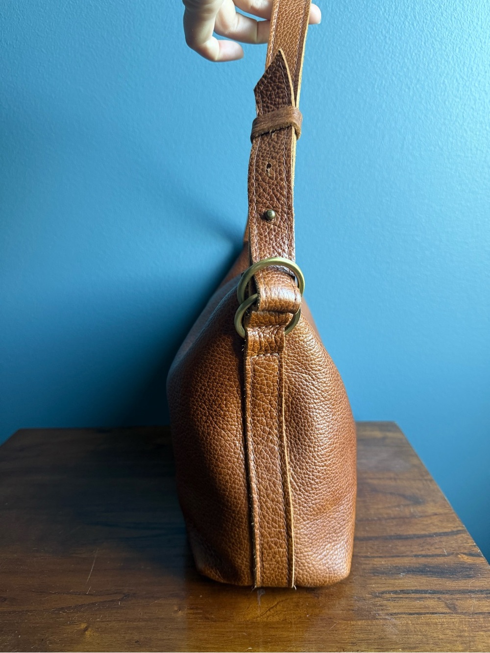 Portland Leather Goods - large Slouchy, Golden - Picture 2 of 12